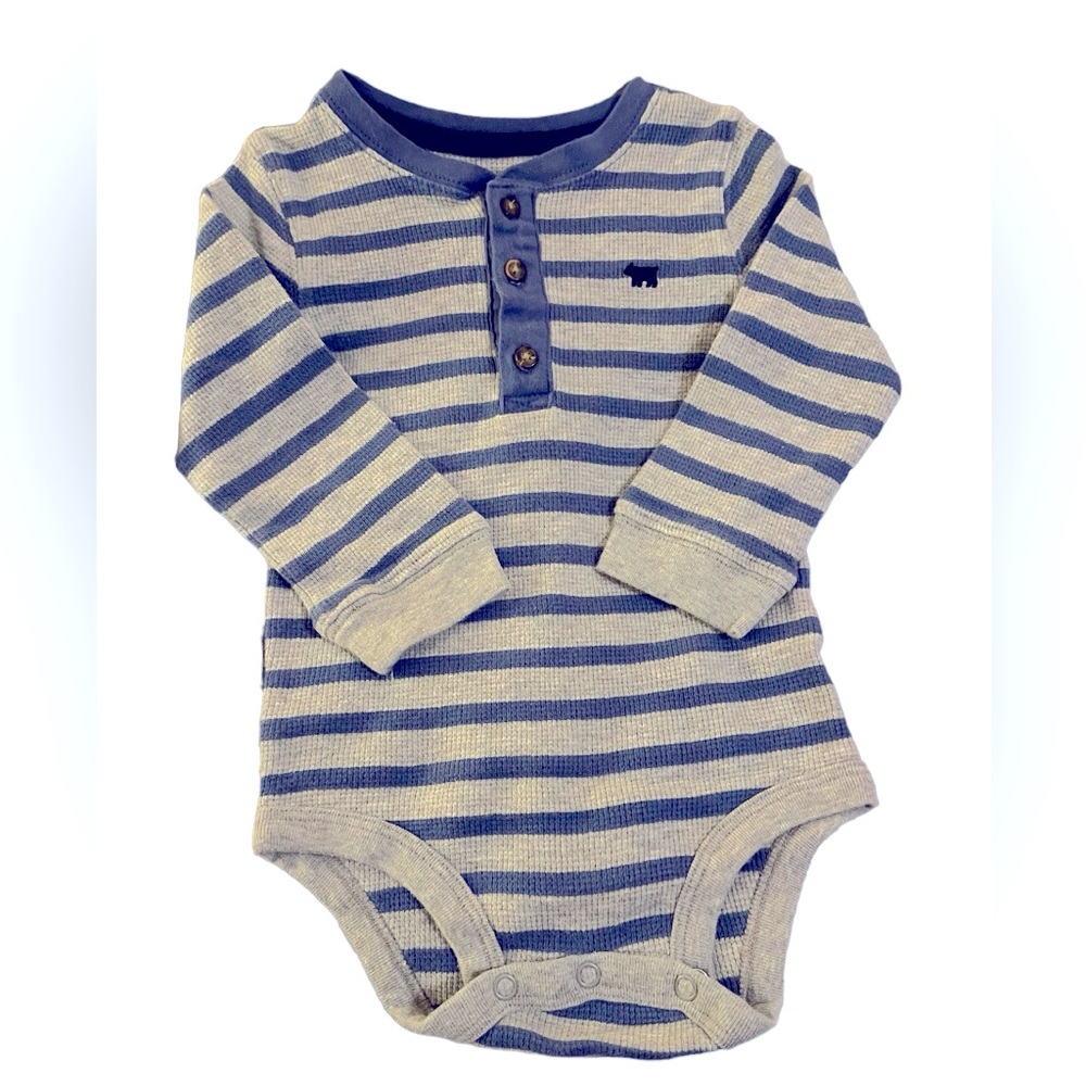 Carter’s Baby Boy Striped Thermal Onesie